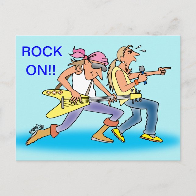 CARTE POSTALE ROCK & ROLL POST CARDS FOR ROCKERS (Devant)