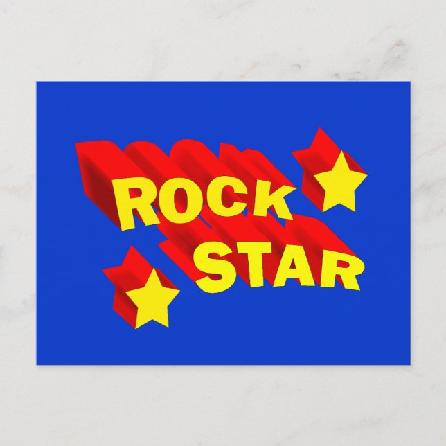 Carte Postale Rock Star (Devant)