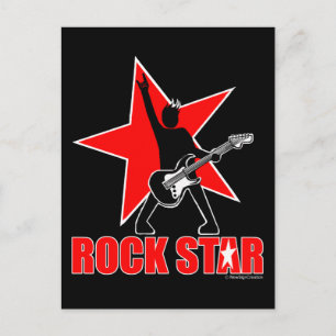 Carte Postale Rock Star