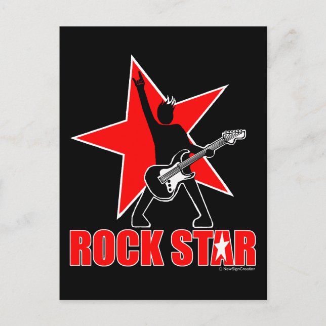 Carte Postale Rock Star (Devant)