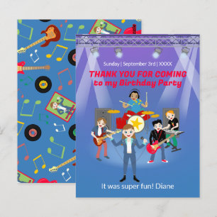 Carte Postale Rock Star Girl Band Anniversaire