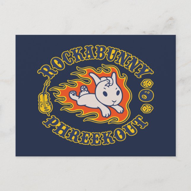 Carte Postale Rockabunny Phreekout (Devant)