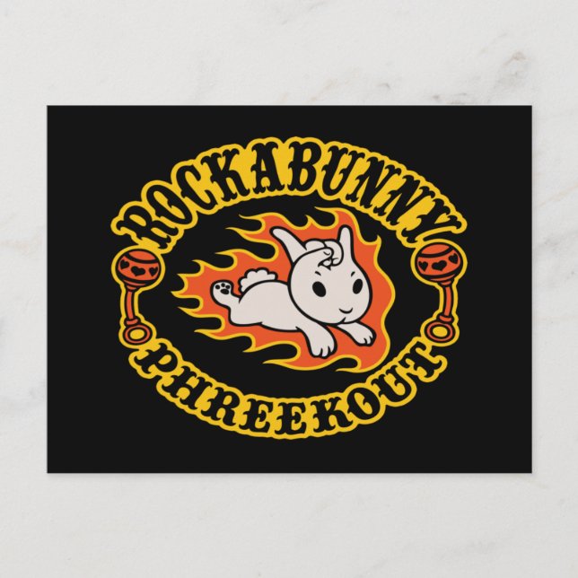Carte Postale Rockabunny Phreekout ! (Devant)