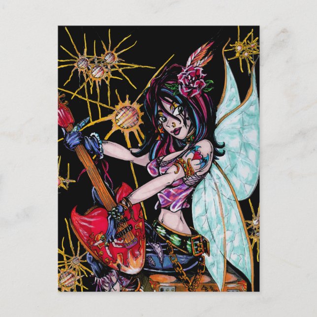 Carte Postale Rocker Chick Katie PostCard (Devant)
