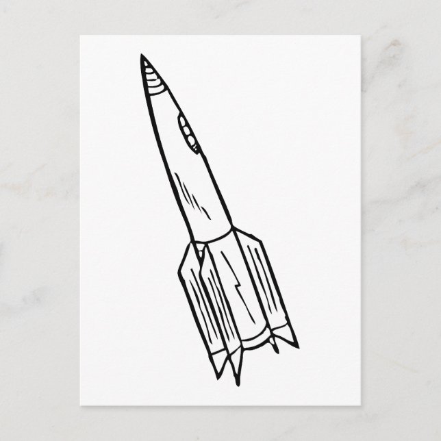 Carte Postale Rocketship (Devant)