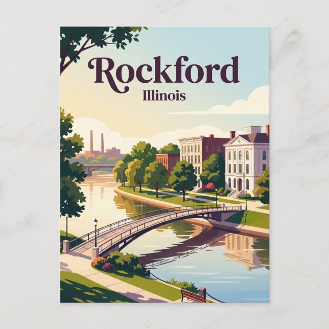 Carte Postale Rockford, Illinois (Devant)