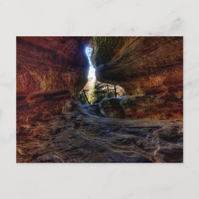 Carte Postale Rockhouse, Hocking Hills State Park, Ohio (Devant)
