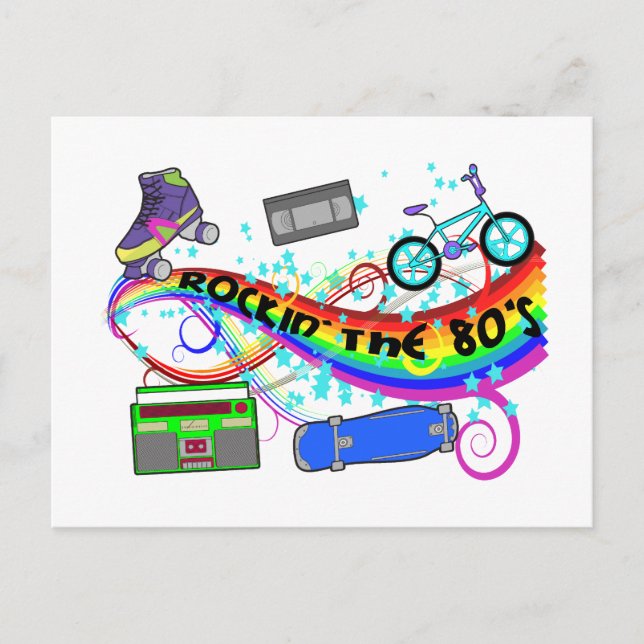 Carte Postale Rockin' Les années 80 (Devant)