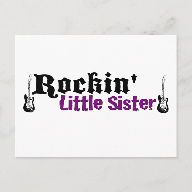 Carte Postale Rockin Little Sister (Devant)