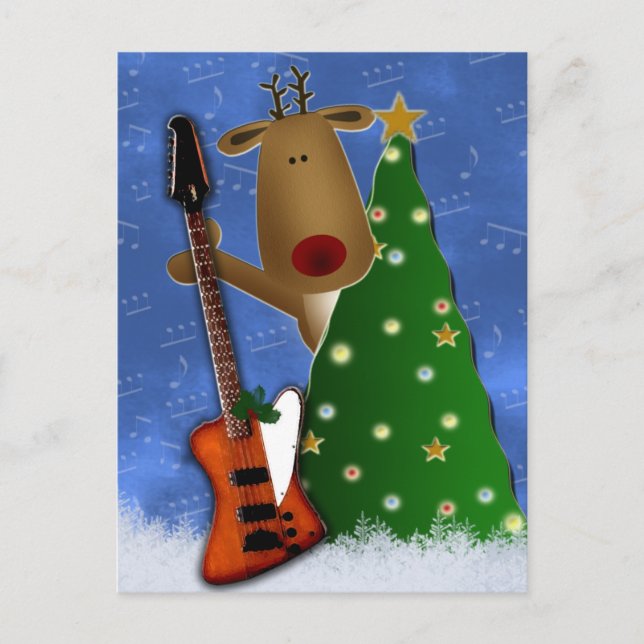 Carte Postale Rockin Reindeer (Devant)