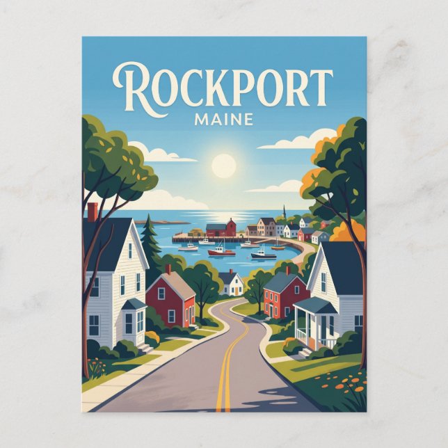 Carte Postale Rockport États-Unis (Devant)