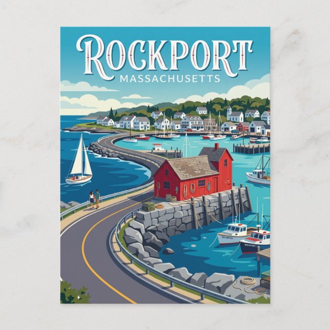 Carte Postale Rockport États-Unis (Devant)