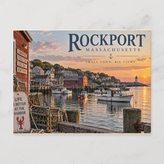 Carte Postale Rockport, Massachusetts (Devant)