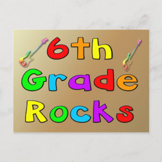 Carte Postale Rocks de 6e année