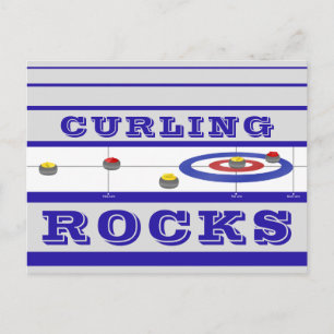 Carte Postale Rocks de curling