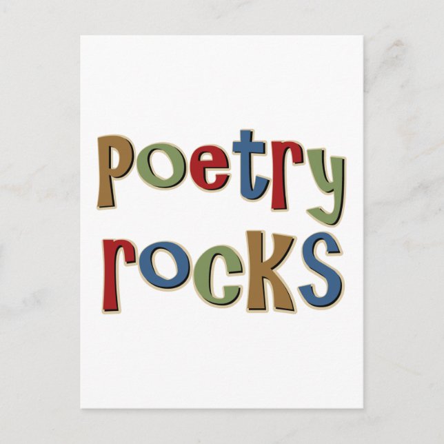 Carte Postale Rocks de poésie (Devant)