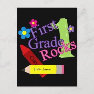 Carte Postale Rocks De Première Année Pour Filles