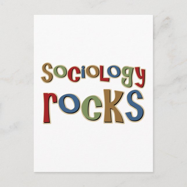Carte Postale Rocks de sociologie (Devant)