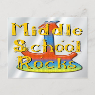 Carte Postale Rocks du collège - Guitare
