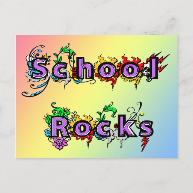 Carte Postale Rocks scolaires (Devant)