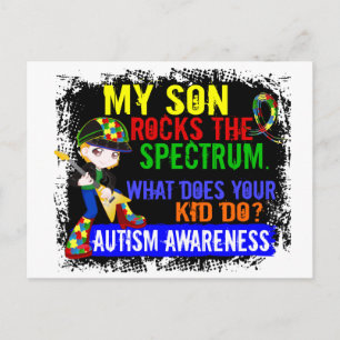 Carte Postale Rocks Spectrum Autism Son