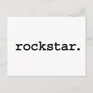 Carte Postale rockstar.