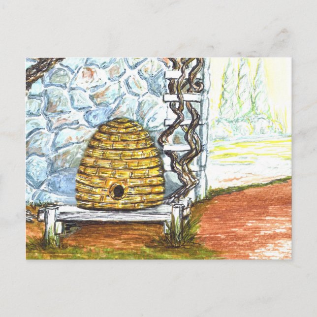 Carte Postale rockwall with skep (Devant)