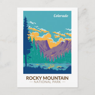 Carte Postale Rocky Mountain National Park Teton Range Travel