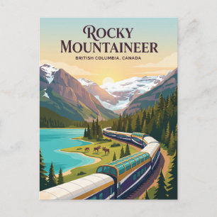 Carte Postale Rocky Mountaineer (Rocheuses canadiennes) Canada