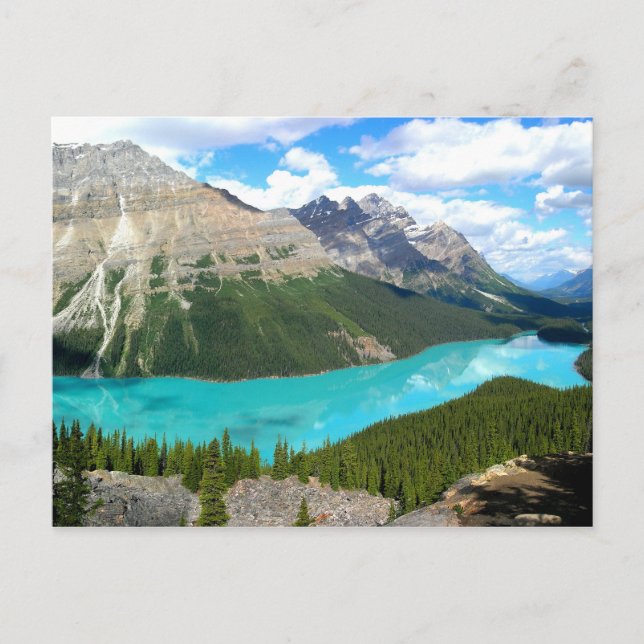Carte Postale Rocky Mountains Lake Postcard (Devant)