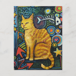 Carte Postale Rocky, The Rock Star Cat Products