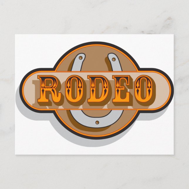Carte Postale Rodeo Horseshoe (Devant)