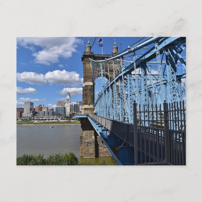 Carte postale ROEBLING BRIDGE CINCINNATI (Devant)