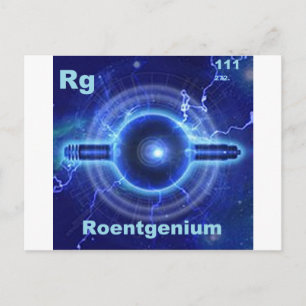 Carte Postale roentgénium