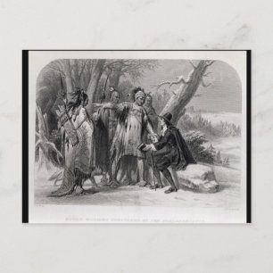 Carte Postale Roger Williams protégé par les Narragansetts