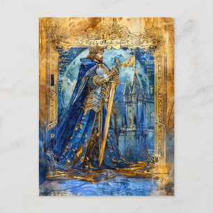 Carte Postale roi Arthur Roi légendaire celtique de Camelot