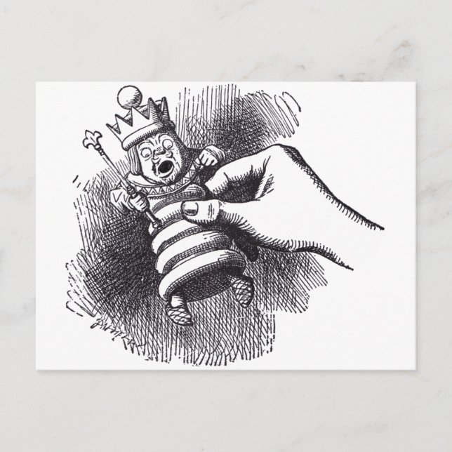 Carte Postale Roi blanc (Devant)
