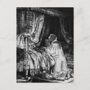 Carte Postale Roi David à la prière, 1652