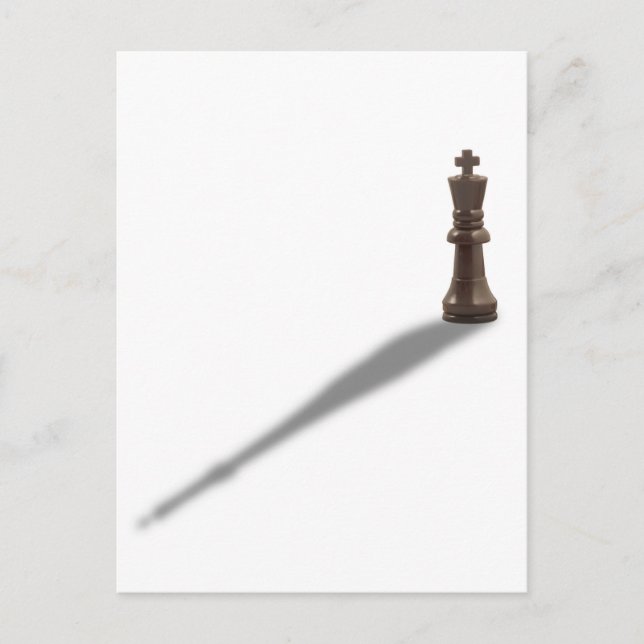 Carte Postale Roi Noir Solitaire (Devant)