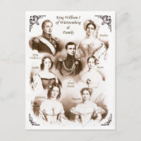 Roi William I de Württemberg & Famille