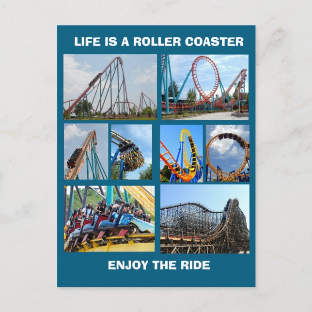 CARTE POSTALE ROLLER COASTERS  (Devant)