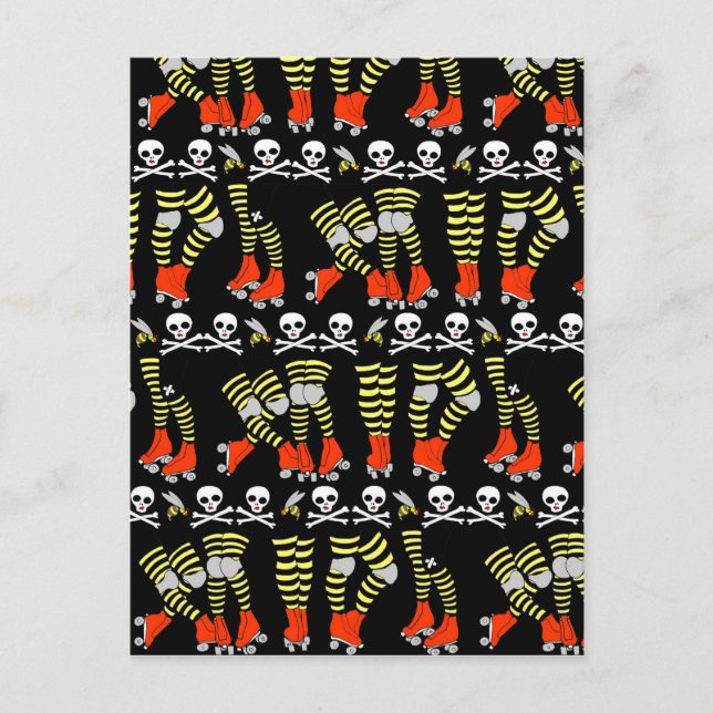 Carte postale Roller Derby (Devant)