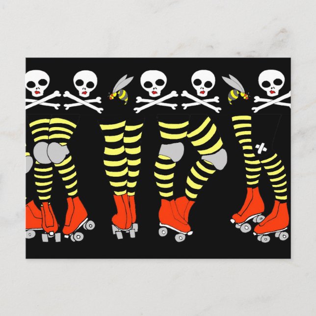 Carte Postale Roller Derby Postcard (Devant)