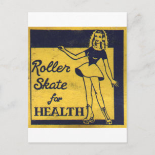 Carte Postale Roller Girl