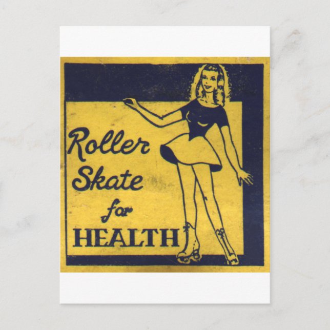 Carte Postale Roller Girl (Devant)