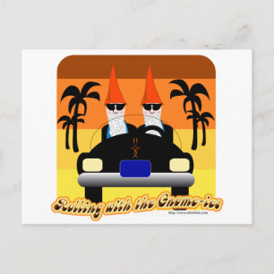 Carte Postale Rolling avec les Gnom-ies