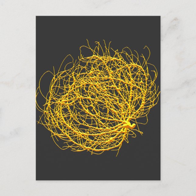Carte Postale RollinGolden Tumbleweed Plante Art original (Devant)