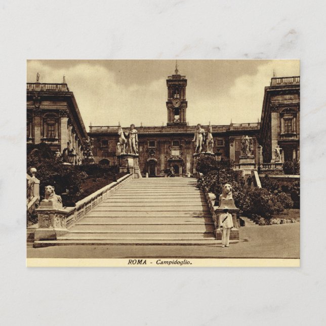 Carte Postale Roma, Étapes vers Campodoglio (Devant)