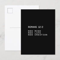 Romains 12:2 Nouvelle Création de Vie Minimaliste