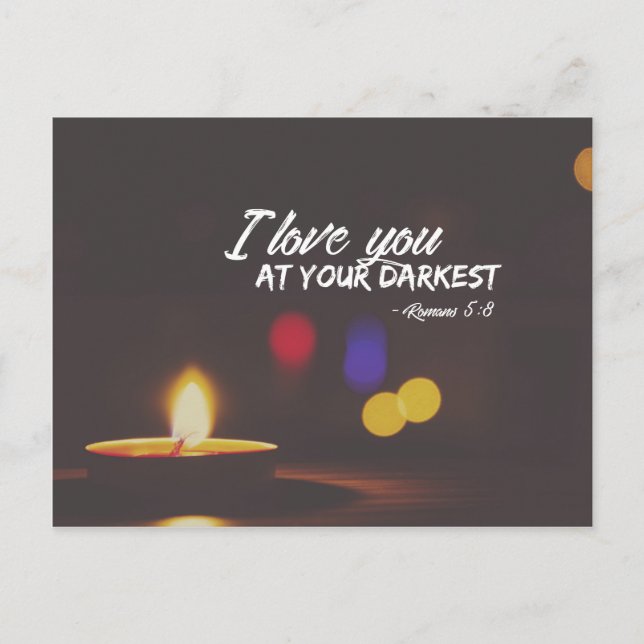 Carte Postale Romains 5:8 - Amour à votre plus sombre (Devant)